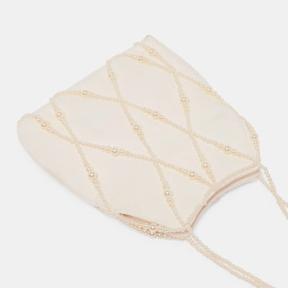 Serilda Ivory Satin Handbag | Dolce Vita Best Seller