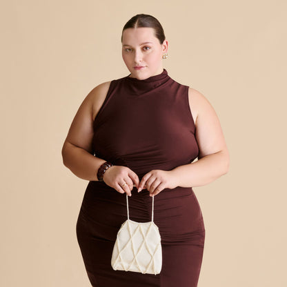Serilda Ivory Satin Handbag | Dolce Vita Best Seller