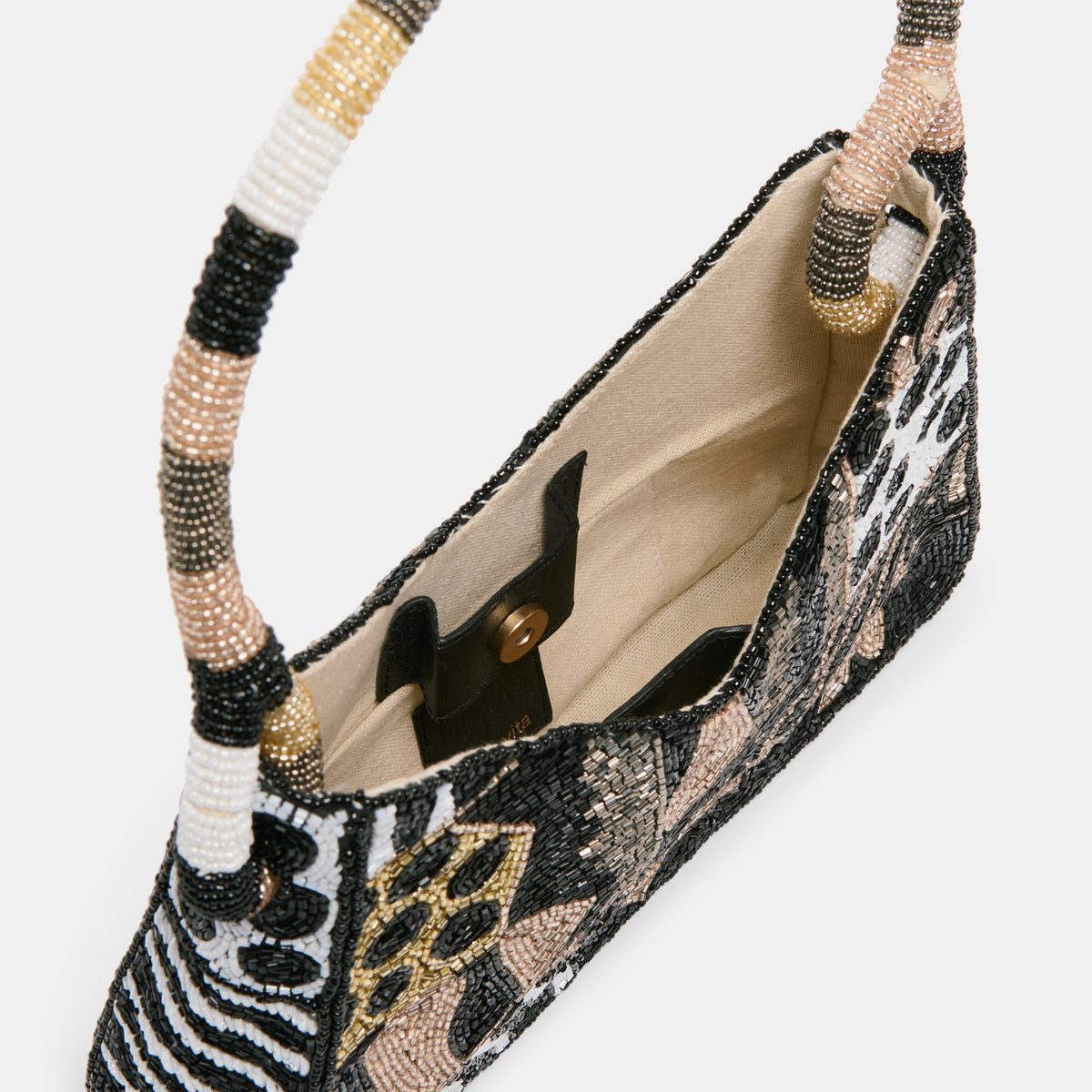 Amelia Dark Multi Beaded Shoulder Bag | Dolce Vita Best Seller