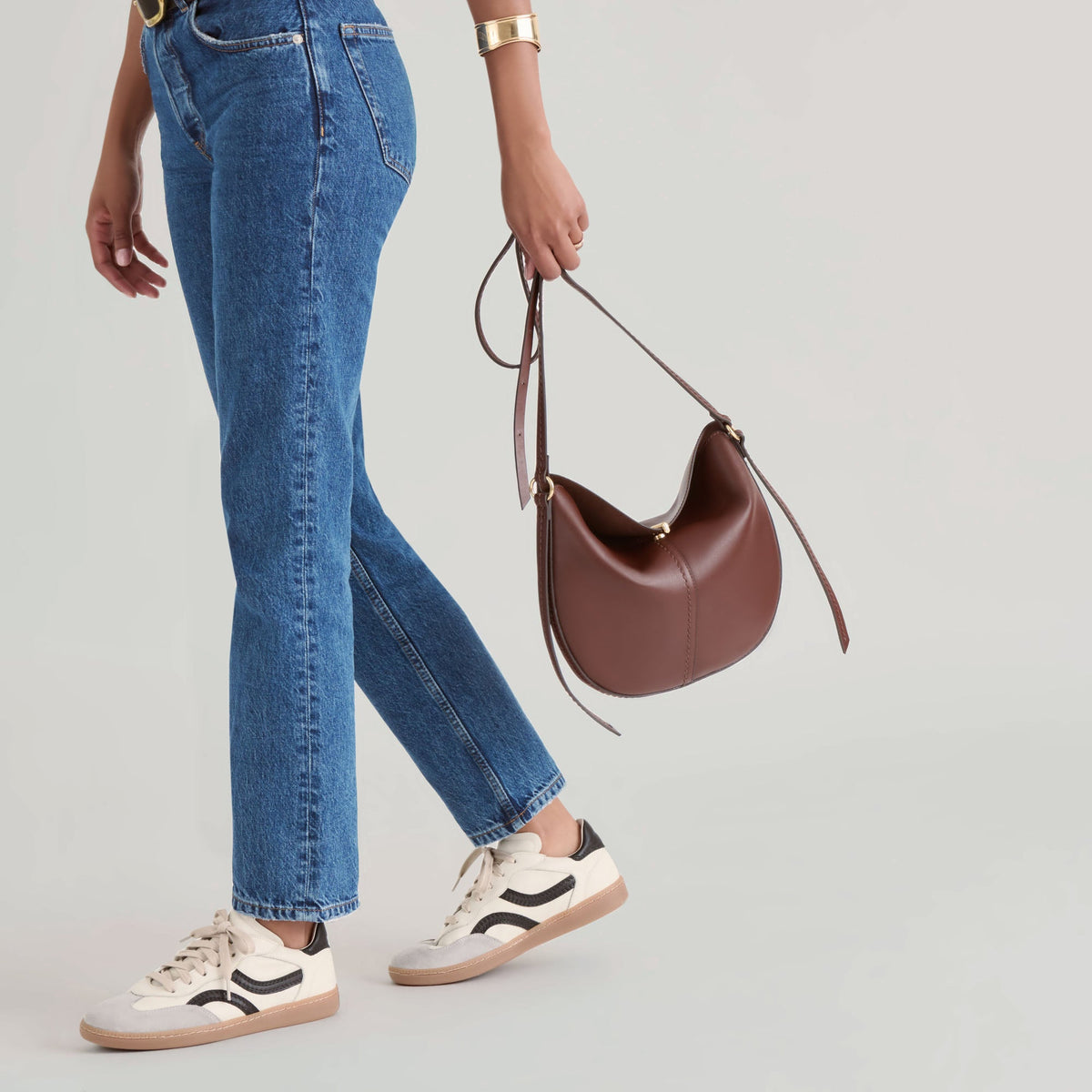Burano Brown Leather Crossbody | Dolce Vita Essential