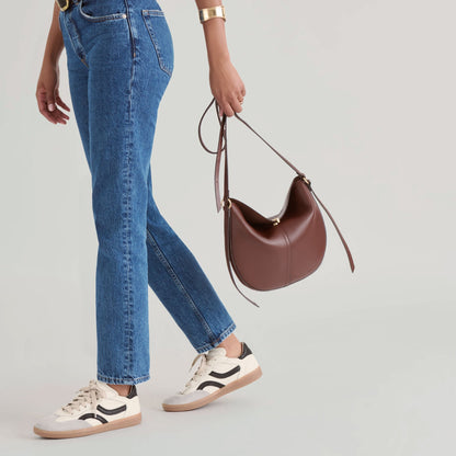 Burano Brown Leather Crossbody | Dolce Vita Essential