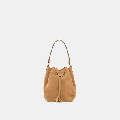 Amaru Brown Suede Crossbody | Dolce Vita Deals