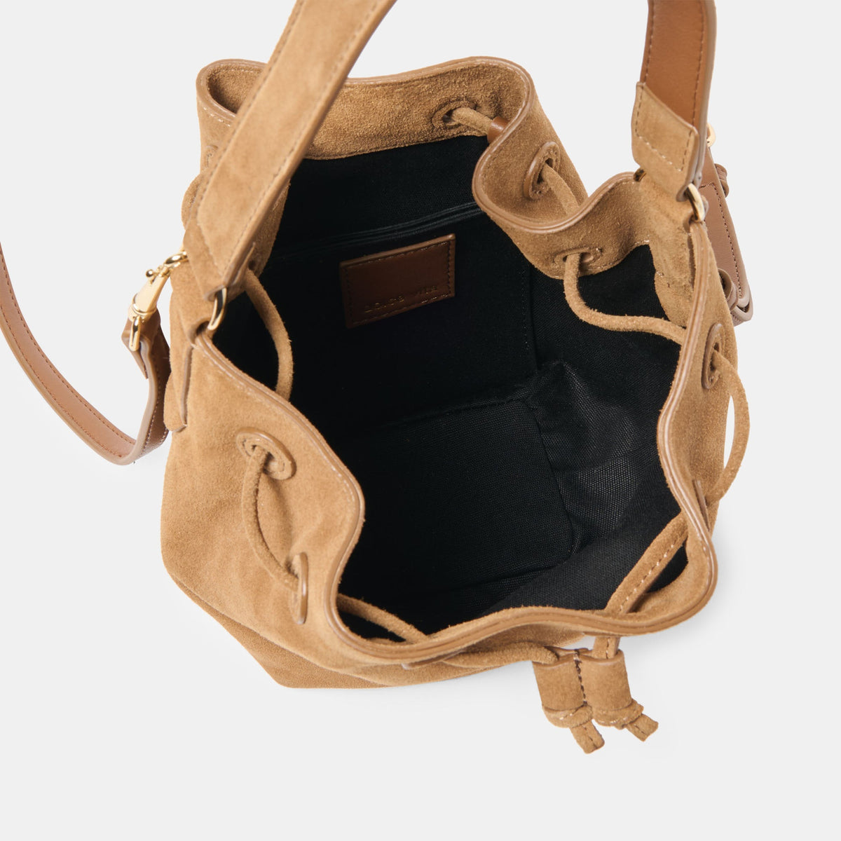 Amaru Brown Suede Crossbody | Dolce Vita Deals
