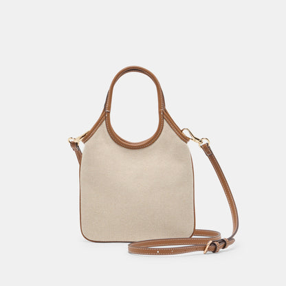 SYLVENE Natural Canvas Removable Crossbody Handbag | Dolce Vita Value