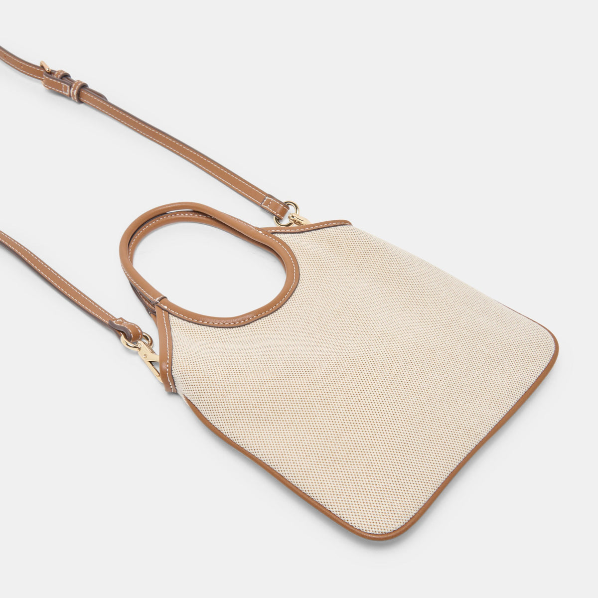 SYLVENE Natural Canvas Removable Crossbody Handbag | Dolce Vita Value