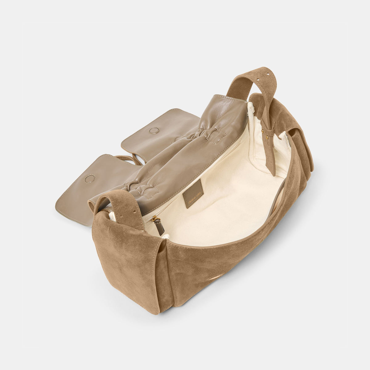 Hudson Olive Suede Shoulder Bag | Dolce Vita Featured