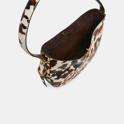 Bree Cocoa Calf Hair Shoulder Bag | Dolce Vita Everyday