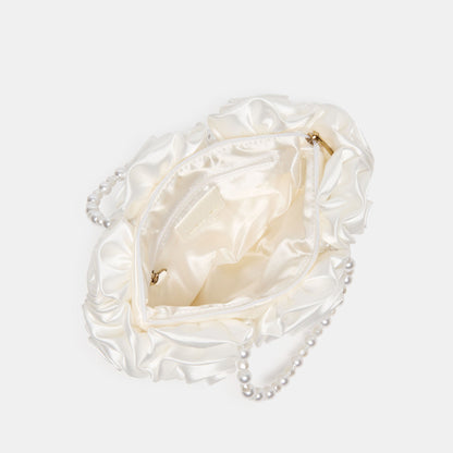 Aubrey White Satin Handbag | Dolce Vita Customer Favorite