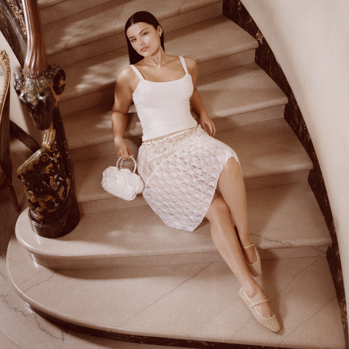 Aubrey White Satin Handbag | Dolce Vita Customer Favorite
