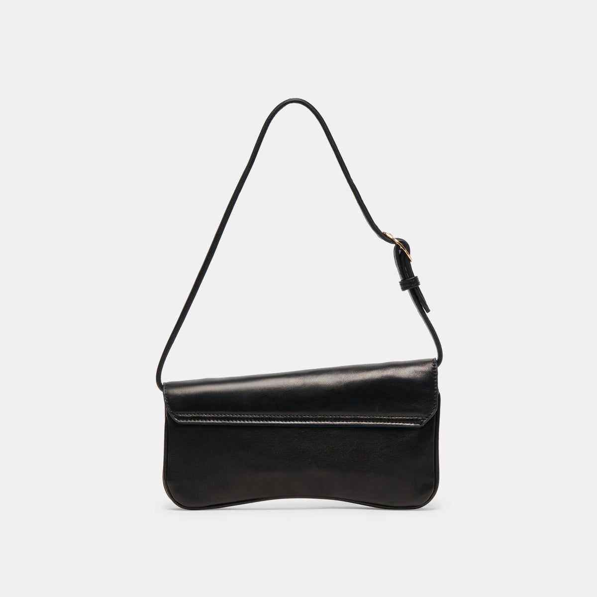 Azura Black Leather Shoulder Bag | Dolce Vita Signature