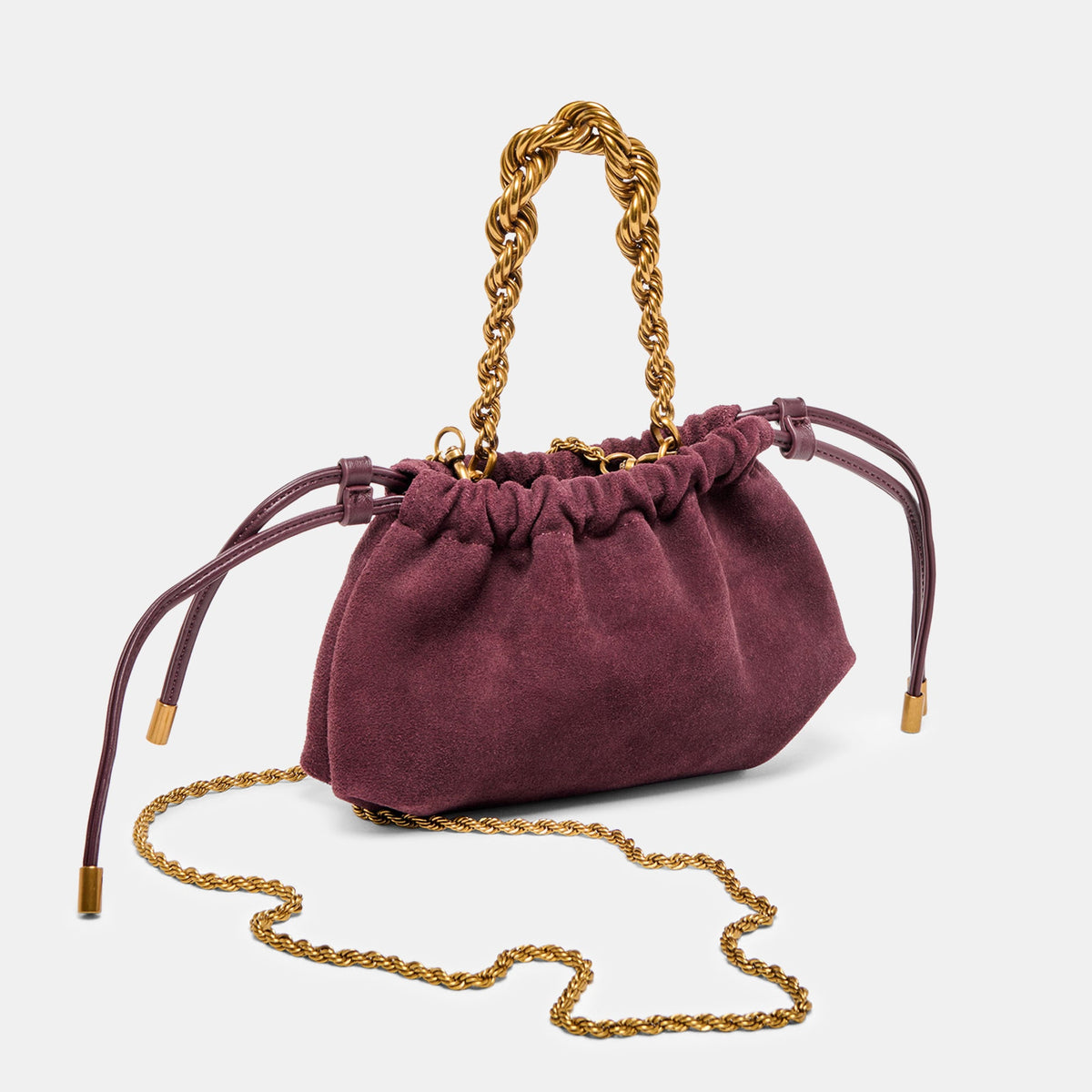 Cleo Burgundy Suede Crossbody | Dolce Vita Latest
