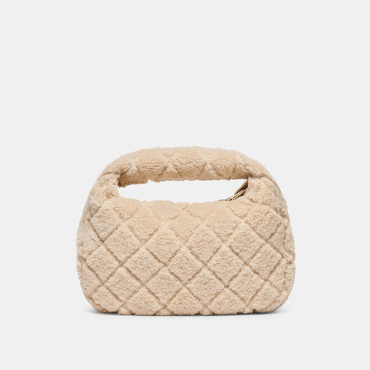 Frankie Natural Plush Handbag | Dolce Vita Classic