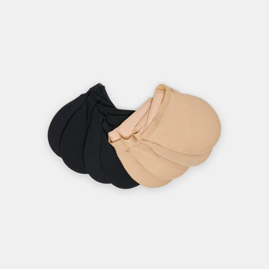 4-Pack Cushioned Tan Black Mule Toe Covers | Dolce Vita Customer Favorite