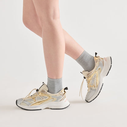5-Pack Lettuce Edge White Grey Anklet Socks | Dolce Vita Essential
