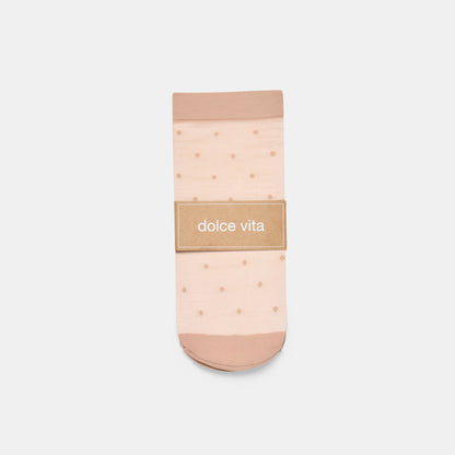 3-Pack Ditsy Dot Blush Sheer Anklet Socks | Dolce Vita Popular