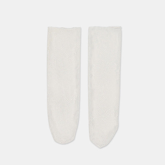 Floral Lace White Slouch Socks | Dolce Vita Exclusive