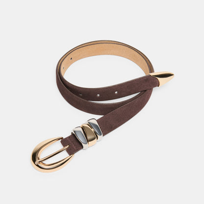 Mixed Metal Mahogany Buckle Belt | Dolce Vita Special Offer