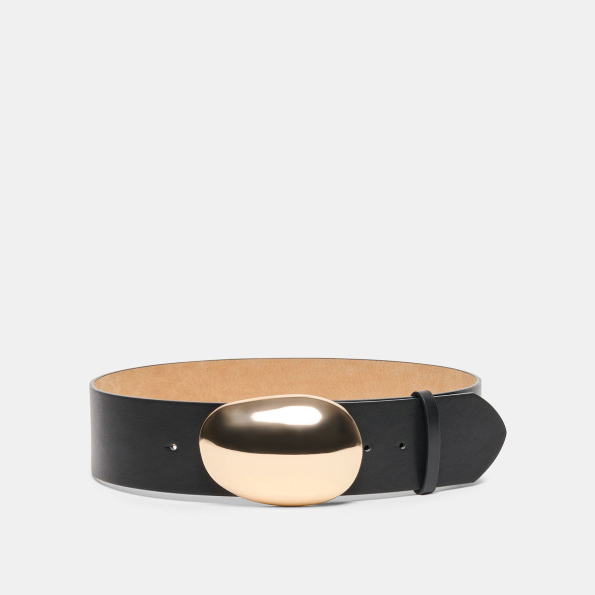 Bubble Black Gold Buckle Belt | Dolce Vita Latest