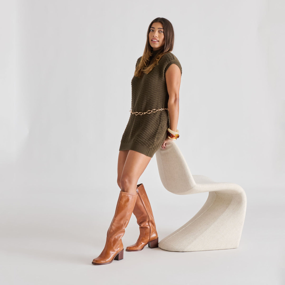Chain Link Gold Belt | Dolce Vita Latest