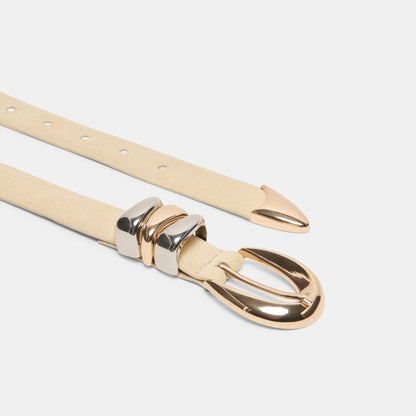 Mixed Metal Sand Suede Buckle Belt | Dolce Vita Best Seller