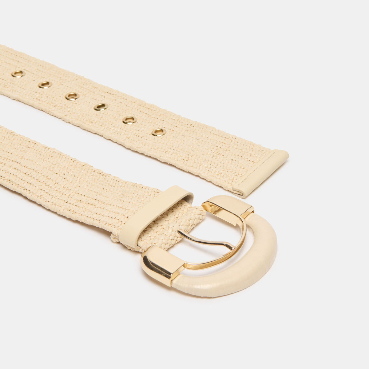 Raffia Oversized Buckle Natural Raffia Belt | Dolce Vita Best Seller