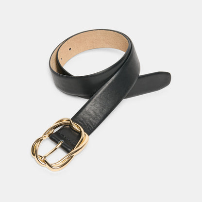 Braided Black Gold Buckle Belt | Dolce Vita Deals