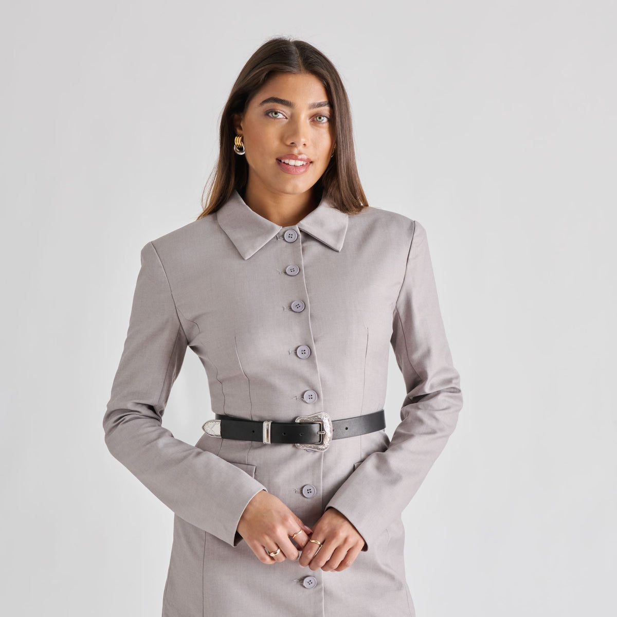 Vintage Western Black Silver Buckle Belt | Dolce Vita Recommended