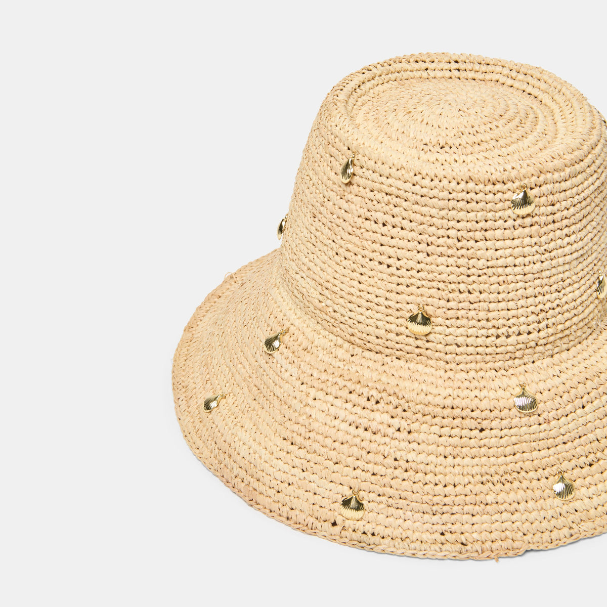 Straw Natural Cloche with Charms | Dolce Vita Discount