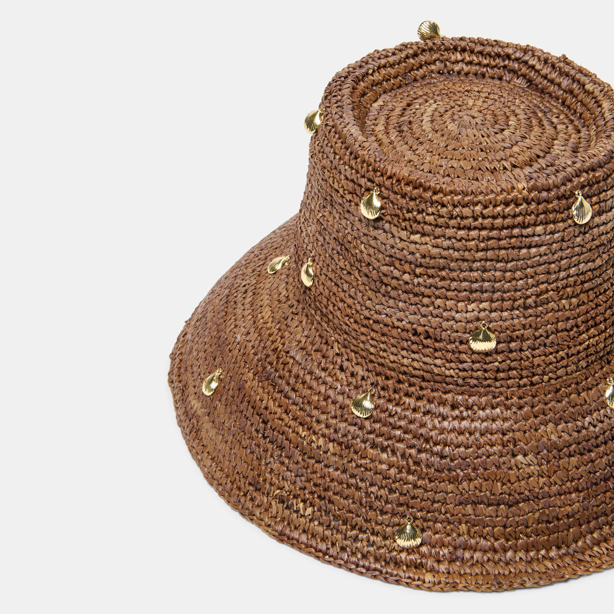 STRAW CLOCHE WITH CHARMS BROWN
 – Dolce Vita | Dolce Vita Signature