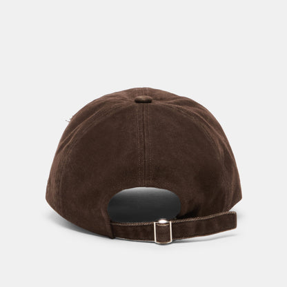 Distressed Dark Brown Baseball Cap with Embroidery | Dolce Vita Signature
