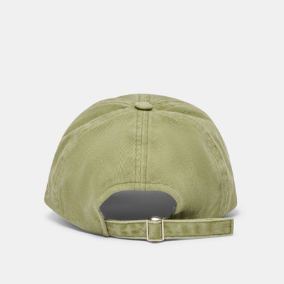 Distressed Olive Baseball Cap with Embroidery | Dolce Vita New